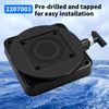 Vanshly 2207003 Low-Profile Swivel Mounting Base Compatible with Cannon Downrigger,Black Composite