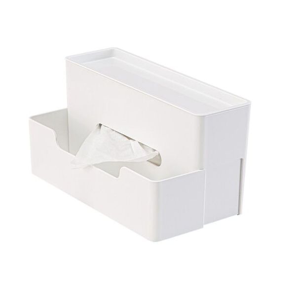 Nitori 8131431 Multi-functional Tissue Case, White