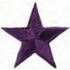 Applique - Kids and Hits - iron-on star approx. 3.0 x 3.0 cm purple
