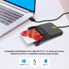 Recbot CAC Reader Military, CAC Card Reader Military, DOD Military USB Common Access CAC Smart Card Reader, Compatible with Windows, Mac OS and Linux