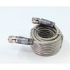 18' CB Antenna Mini-8 Coax Silver Cable w/PL-259 Connectors by TruckSpec®