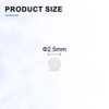 sourcing map 300pcs PP Plastic Bearing Balls 2.5mm Solid Plastic Balls, Precision Bearing Ball, White