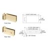CRL FA044BR Brass Free Swinging Offset Pivot Hinge