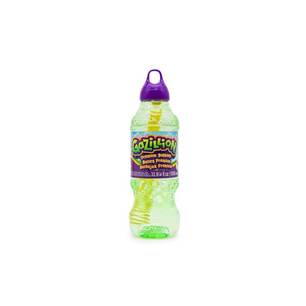 Gazillion Bubbles, Original Bubble Solution 1L - Create Bubbles with Premium Formula & 7-in-1 Bubble Wand - Non-Toxic & Safe