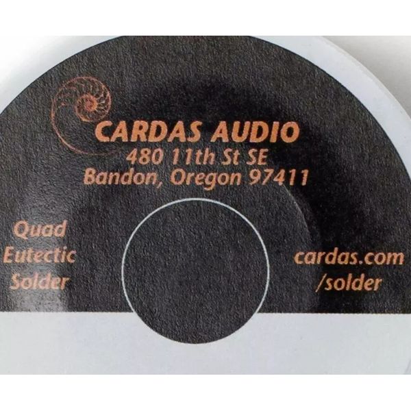Cardas Audio Quad Eutectic Silver Solder Wire 10ft  Coil Rosin Flux
