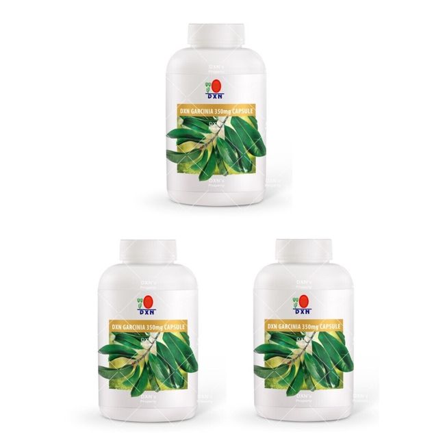 3 x DXN Garcinia 350mg 360 Capsules For General Wellness Preservatives Free