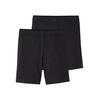 NAME IT Mädchen NKFVIVIAN 2P SOLID Legging NOOS Shorts, Black, 98/104 (2er Pack)