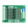 4 Bit Optocoupler Isolator Module,PLC Signal Level Voltage Converter Board Module (5V to 24V)
