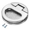 sourcing map Flush Pull Ring Handle 43.5x7mm, 2pcs Plane Drawer Door Pull, Brushed Silver Tone