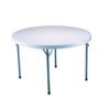 Lifetime 22960 Folding Round Table, 4 Feet, White Granite