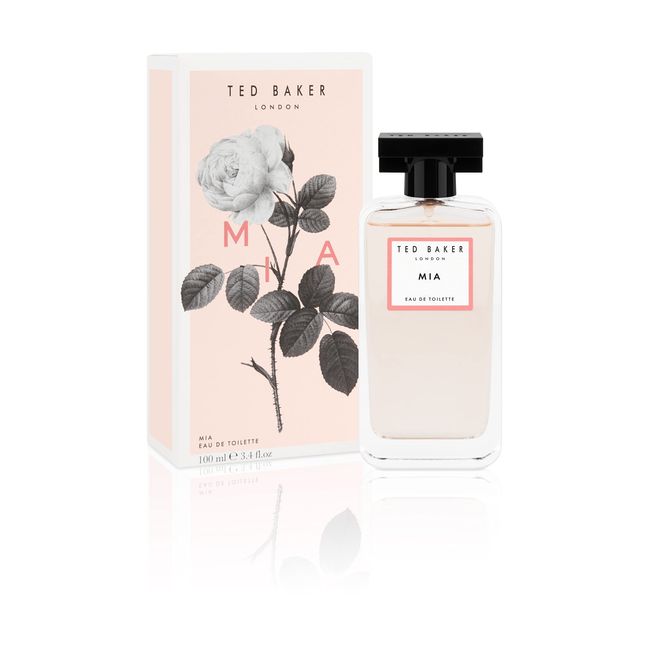 Ted Baker Floret Mia EDT, Citrus, Sweet Raspberry and Rose Top Notes with Patchouli and Amber Base Notes, Glass Bottle, Mia Fragrance, 100ml