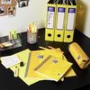 Oxford Premium A4 Lever Arch File, Yellow Single Folder, Heavy Duty