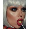 Satin-grey/silver bob wig, short and chic: Celeste silver #60