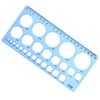 Aruicheng Circle Template Plastic Circle Stencil for Drawing Round Geometric Stencils Multi-Function Measuring Templates for Office, Home, School, Blue
