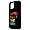 Hülle für iPhone 16 Pro Max Coffee Cats & Yoga Mats