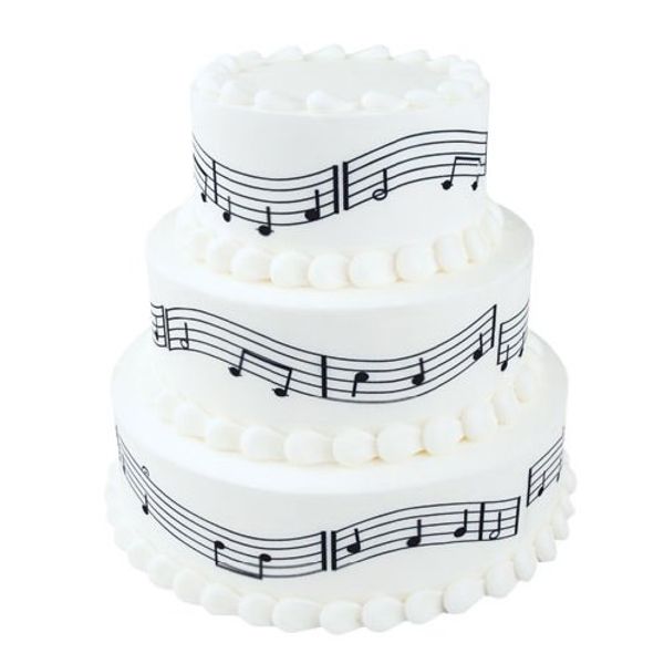 Musical Notes - Cake Side Designer Strip - Edible Cake/Cupcake Party Topper