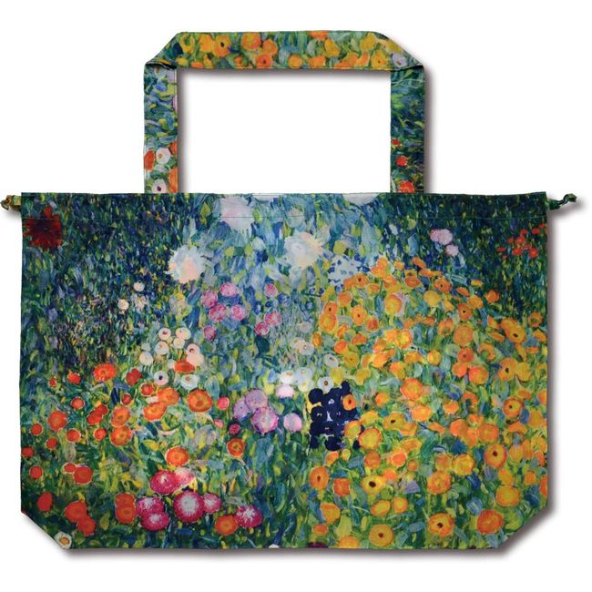 Upower AU-01006 Multi-Color Bag Cover, 8.7 inches (22 cm) (String Length) Rain Bag Masterpiece Series Klimt "Flower Garden"