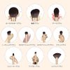 MSQ Makeup Brushes, Set of 10, Makeup Pouch Included, Premium Fiber Hair, Super Soft, Popular, Makeup Brush, Multi-functional, Makeup Set, Foundation Brush, Eyeshadow Brush, Daily Makeup, Easy to Carry (Brown)