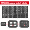 4 Gang 12V 24V Switch Panel + Remote Circuit Control Box Backlit Off Marine Boat
