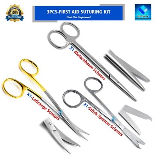 Surgical Metzenbaum Scissor Spencer LaGrange Tissue Cutting Scissors Set