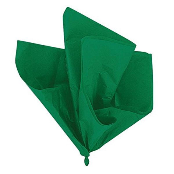 Solid Green Tissue Sheets - 20" x 26", 10 Count - Perfect Colorful Gift Wrapping & Craft Supplies
