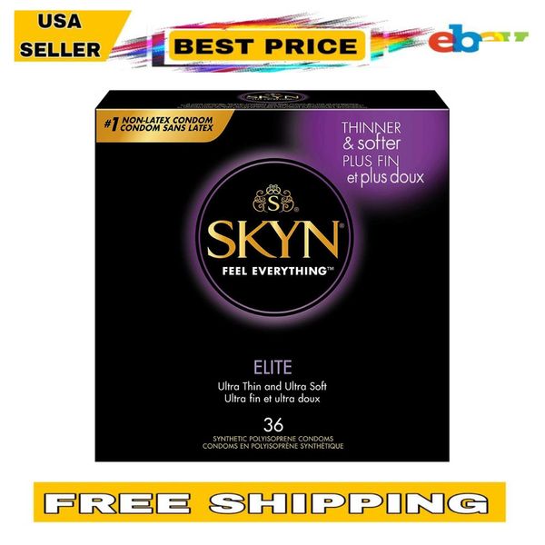 SKYN Elite Non-Latex Lubricated Condoms, 36 Count free shipping