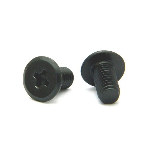 Stainless Steel/SS Black (+) Slim Head Machine Screws M5 x 15 (Pack of 6)