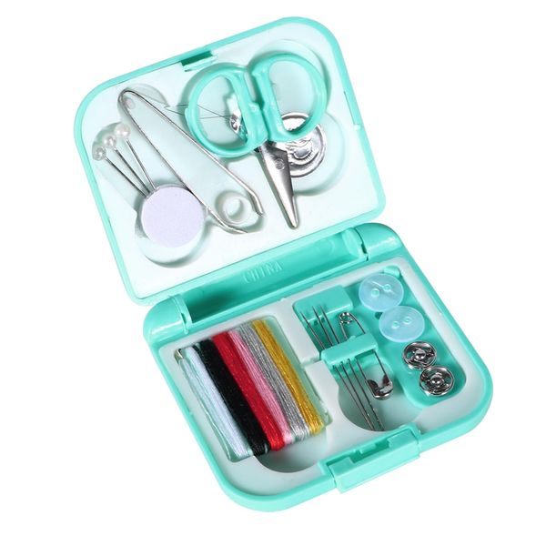 Mini Portable Sewing Kit - Needles, Thread, Pins, Button Threader - Travel Sewing Accessories