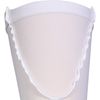 Truform Surgical Stockings, 18 mmHg Compression for Men and Women, Thigh High Length, Open Toe, Beige, White, Large