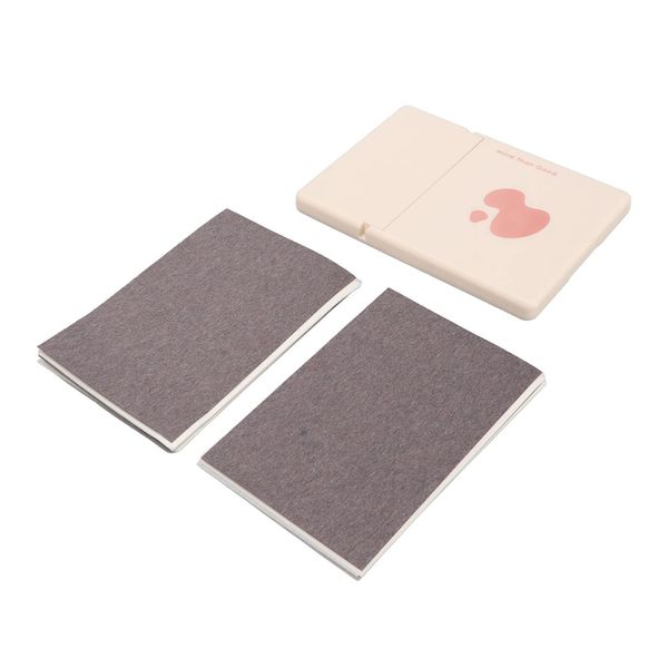 Oil Blotting Sheet, Plant Fibre Material, 250 pcs, Easy Dispensing, Mirror Case, Makeup Puff, Easily Portable, Full Oil Control