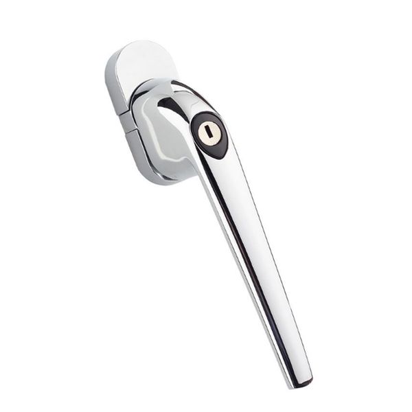 Tilt and Turn Upvc Window Handle Locking Mila 43mm Spindle (Chrome)