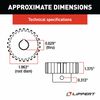 Lippert Components 116658 26 Tooth Crown Gear - 12 DP/14.5 PA