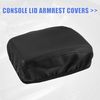 X AUTOHAUX Black Car Armrest Box Protector Cover Pad Replacement Black Stitches