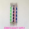 5PCS 1 SET 2 WAY DOTTING PEN MARBELIZING TOOL NAIL ART DESIGN DOT PAINT TOOLS
