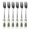 Spode Christmas Tree Pastry Fork, Set of 6 (Multicolor)