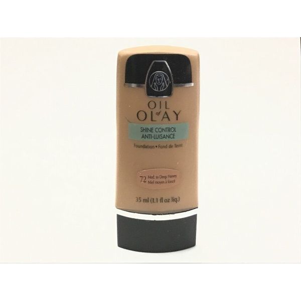 Oil Of Olay Shine Control Foundation 1.1 oz 35 ml # 72 Medium To Deep Honey