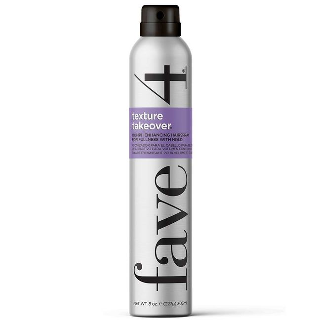 fave4 hair Texture Takeover Hairspray, Oomph Enhancing Texturizing Spray for Volume, 8 oz