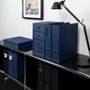 Rössler Soho 1 Drawer Filing Storage Box for A4 - Navy Blue