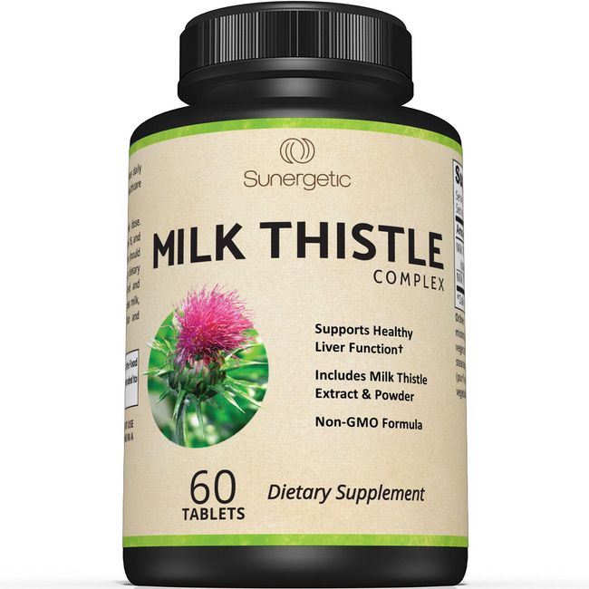 Milk Thistle Complex For Liver Support-Standardized Silymarin Content-60 Tablets