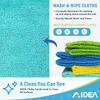 100Pk Microfiber Cleaning Cloths - Soft, Absorbent, Lint-Free Towels