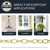 RCH Hardware CH-06-AB-3 Decorative Solid Brass Chain for Hanging, Lighting - Light Oval Unwelded Links (3 ft/1 Yard)