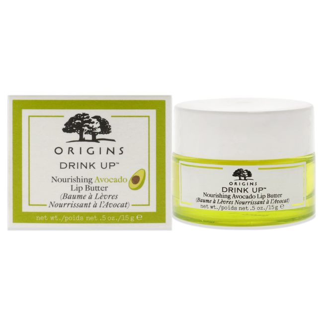 ORIGINS, DRINK-UP NOURISHING AVOCADO LIP BUTTER, 15 G.