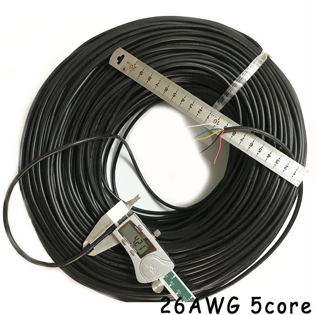 30m/50Meters Transparent line 26AWG PVC Tinned Bare Cord Double Silver  Cable Copper Wire Audio Cable Speaker Wire
