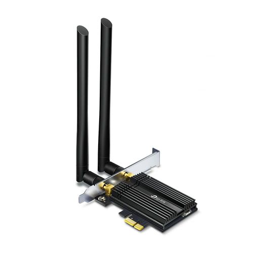 TP-Link WiFi Wireless Adapter for Wireless LAN Wi-Fi6 PCI-Express Bluetooth 5.0 2402 + 574Mbps Archer TX50E Black