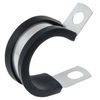 Clamp, Cushioned, EPDM, Dia 7/8 In, PK25