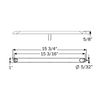 Optronics ILL70CBP Clear Interior Strip Light for Surface Mount, White