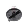 uxcell Timer Knobs Range Replacement Knobs 6mm Shaft Dia Time Control Knob 47mm Max Dia for Electronic Microwave Oven Cooker, Round Shaft