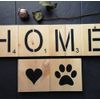 Paw Print Stencil - Dog Paw Stencil - Diffrent artwork size Available (10 inch)