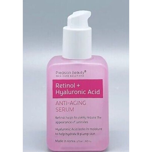 Precision Beauty Retinol + Hyaluronic Acid Anti-Aging Serum 2 fl oz New