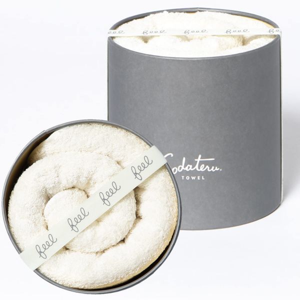 Sodateru Towel "feel" Bath Towel, Color: Mist (White Hue)